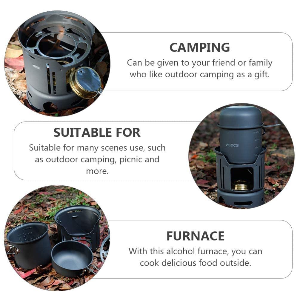Amazon | クッカーセット アルコールストーブ キャンプ用食器 調理